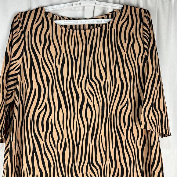 Celmia Collection Womens Zebra Print Maxi Dress Size 5XL Plus Size - Picture 2 of 9